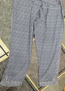 Ethnic Block Print Blue Suit