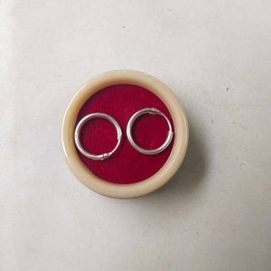 925 Silver Big Size Earings, बाली. 1 Pair