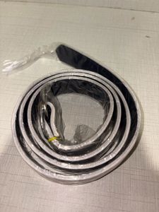 White Faux Leather Belt