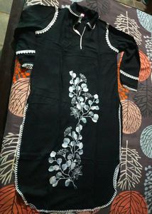 Black Kurta Pant Set