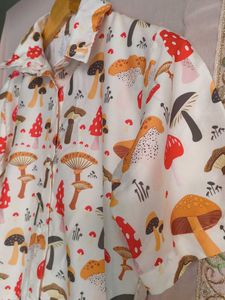 Mushroom Print Shirt