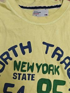 Tommy Hilfiger Yellow Half Sleeve Tshirt