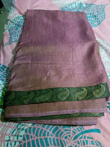 Once Used Very Pretty Saree Full Embroidery,