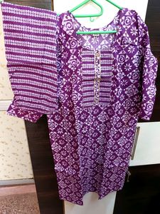 Cotton Printed Kurta Nd Pant Set Xxl