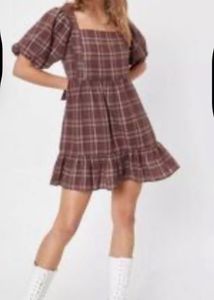 Plaid Mini Dress