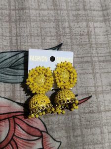 Yellow Color Earing