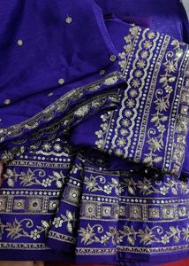 Purple Embellished Lehenga Choli Set
