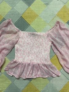 Soft Pink Crop Top