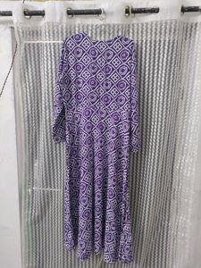 Purple Bandhani Print Kurti Ankle Length Pant Set