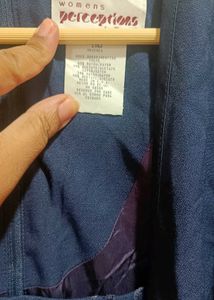 Vintage Navy Dress With Attached Blazer