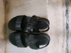Comfortable Black Sandals Pure Leather