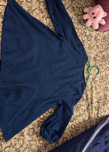 Haute Curry ShoppersStop Navy Linen Tunic