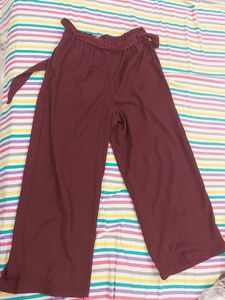 Maroon Palazzo Pants