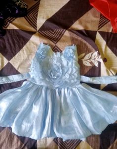 Frock For Baby Girl Half Sleeves 6 To 9 Months
