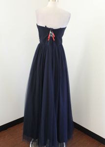 Strapless Tulle Maxi Dress
