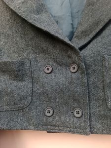Korean grey crop blazer (UNUSED)
