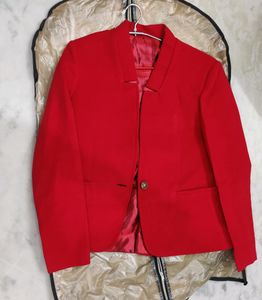 Red formal blazer