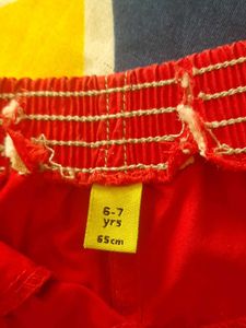 PEPPERMINT RED SKIRT 6-7 yr girls