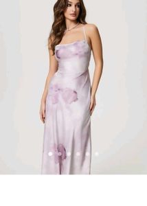 Printed Purple Bodycon Dress