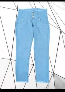 Blue Colour Jeans For Women
