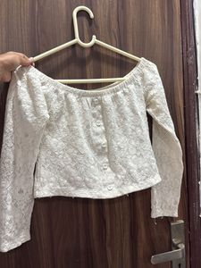Cute White Crop Top