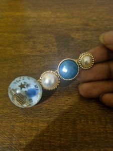 Blue Pinteresty Hair Clip