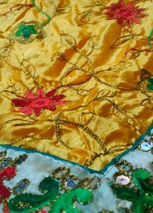 Multi Colour Saree With Blouse Design