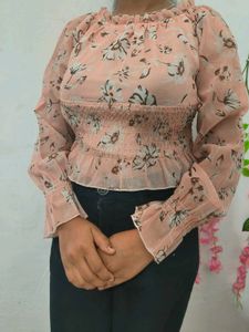 Full Sleeves Crop Top