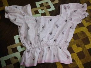Patterned Crop Top