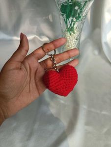 Crochet Heart Keychain ❤️