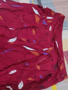 Dark Red Palazzo Pants