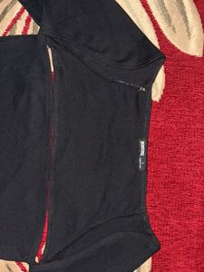 Chic Black Cut-Out Long Sleeve Top