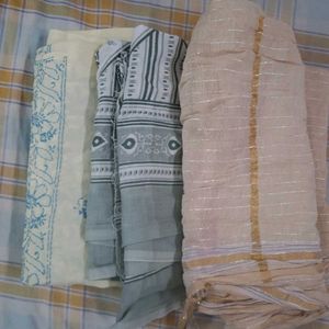 Elegant cotton dupatta sets pack of 3.