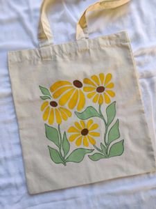Sunflower Painted Tote Bag🌻