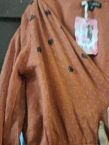Elegant Brown Tiered Dress