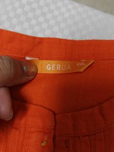 PRICE DROP Gerua Orange Colour Kurta