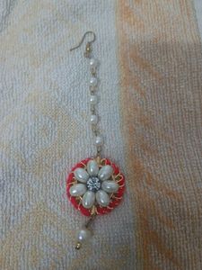 Pearl Beaded Chain And Mangtikka