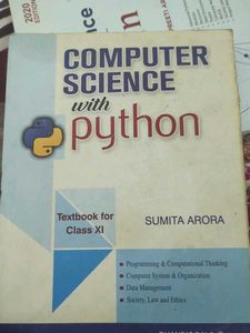 Computer science With Python Class 11th