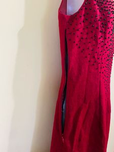 Red Beaded Dress
