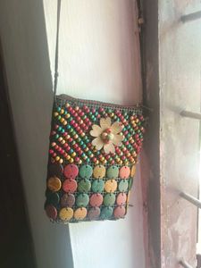 Stylish Goan Chic Breaded Sling bag✨🌹🎀