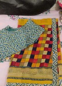 Colorful Checkered Saree