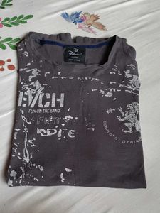 Grey Printed Tshirt