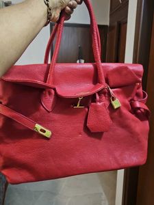 Red large Handbag on sale