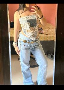 Patchwork Corset Top