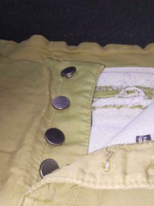 Unique Lace-Up Khaki Pants