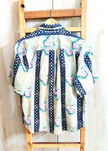 Floral Print Button-Down Shirt size-45