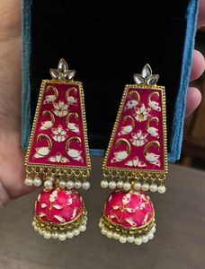 HOT PINK JHUMKA