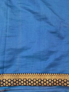 Elegant Blue Cotton Saree