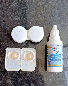 Hazel Color Lens ( Unisex) + Solution+ Case