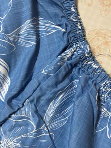 Elegant Blue Floral Co-ord Set